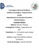 Derecho Mercantil “Organización del SAT”