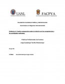 Cuadro comparativo sobre la relación con las competencias y las actividades realizadas