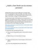 Sam Smith y Adele las mismas personas?