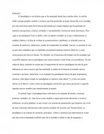 Ensayo paradigmas. Página 1