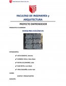 PRODUCTO A ELABORAR: ADOQUINES ECOLÓGICOS