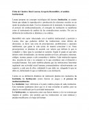 Análisis Institucional