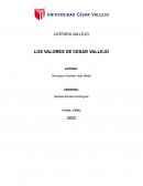 LOS VALORES DE CESAR VALLEJO