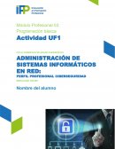 Administración de sistemas informáticos en red: Perfil profesional ciberseguridad