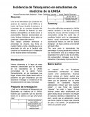 Incidencia de Tabaquismo en estudiantes de medicina de la UNISA