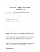 Trabajo de investigación de gases