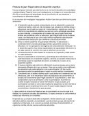 Postura de jean Piaget sobre el desarrollo cognitivo