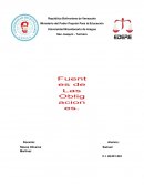 Fuentes de las obligaciones