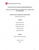 Informe acerca de situaciones motivacionales