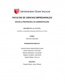 Las Micro y Pequeñas Empresas (MYPEs) en el Perú