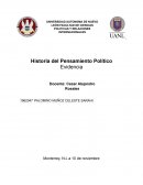 Historia del Pensamiento Político Evidencia