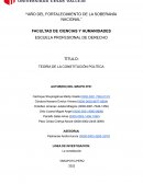 TEORÍA DE LA CONSTITUCIÓN POLÍTICA