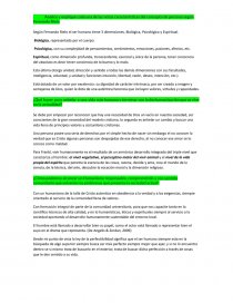 Analice y explique cada una de las notas características del concepto de persona según Fernando Rielo. Página 1