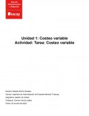 Costeo variable Actividad