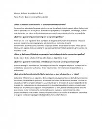 Teoría- Quorum sensing (Transcripción). Página 1