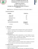INFORME DE LABORATORIO DE QUÍMICA GENERAL E INORGANICA