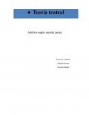 Teoría teatral Análisis según nuestra pauta