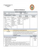 SESIÓN DE APRENDIZAJE