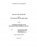 EXPORTACIÓN DE TÉ DE ARANDANOS (BLUEBERRY) A SUIZA