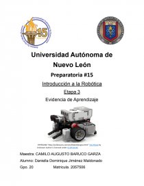 Preparatoria #15 Introducción a la Robótica. Página 1