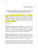Comunicacion de diagnostico