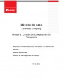 Gestión de operación de transporte