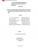GESTIÓN DE ALMACÉN PARA OPTIMIZAR TIEMPO DE ENTREGA DE PRODUCTOS TERMINADO EN REYNA PLAST S.A.C