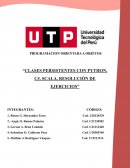Clases persistentes con PYTHON