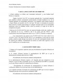 CASO LA APLICACIÓN DE LOS TRIBUTOS