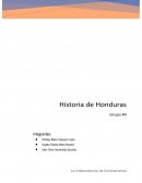La independencia de Centroamerica y Honduras