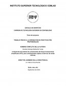 TRABAJO PREVIO A LA APROBACIÓN DE PRÁCTICAS PRE PROFESIONALES