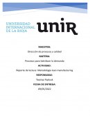 Tema Central: Implantación de la producción lean