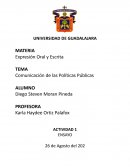 Comunicación de las Políticas Públicas