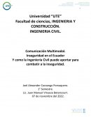 Comunicación Multimodal. Inseguridad en el Ecuador