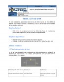Sistemas Electrónicos. LEY DE OHM