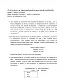 Optimización de sistemas logísticos y redes de distribución Módulo I: Logística Cuantitativa