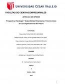 Prospectiva, Estrategia Y Sostenibilidad Empresarial, Trinomio Clave En Las Organizaciones Del Futuro