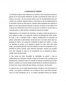 LA IDENTIDAD DE GENERO