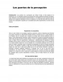 Las puertas de la percepción
