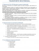 ﻿Transporte multimodal. Definición de TM y OTM