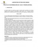 PRACTICA N°6 DETERMINACIÓN DEL PULSO Y PRESIÓN ARTERIAL