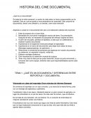 Historia del Cine Documental (Temas 1/3)