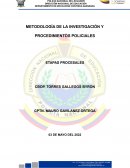 Ensayo de la etapa preprocesal (investigación) y las etapas procesales; desde el punto de vista y actuación de la Policía Nacional