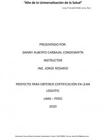 LEAN LOGISTIC NATCLAR S.A.C.. Página 1