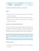 Educacion formal y no formal
