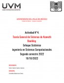 Teoría General de Sistemas de Kenneth Boulding . Enfoque Sistémico