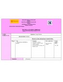 Planeación de español primer grado