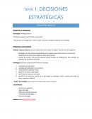 DECISIONES ESTRATÉGICAS CONCEPTOS BÁSICOS