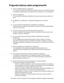Preguntas básicas sobre programación