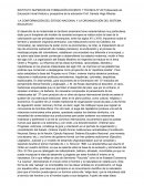 LA CONFORMACIÓN DEL ESTADO NACIONAL Y LA ORGANIZACIÓN DEL SISTEMA EDUCATIVO